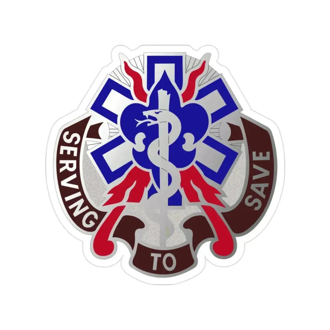 350 Surgical Hospital (U.S. Army) Transparent STICKER Die-Cut Vinyl Decal 2 Inch - The Sticker Space