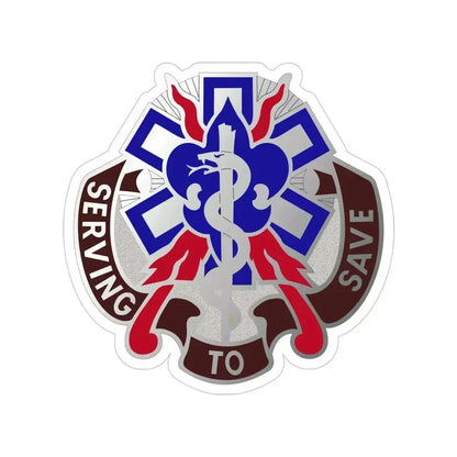 350 Surgical Hospital (U.S. Army) Transparent STICKER Die-Cut Vinyl Decal 4 Inch - The Sticker Space