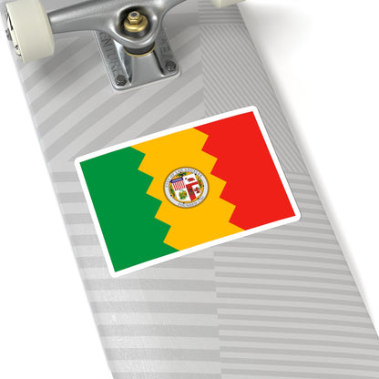 Flag of Los Angeles, California - STICKER Vinyl Kiss-Cut Decal