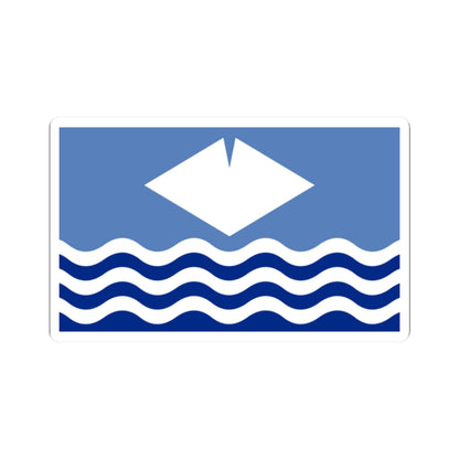 Flag of the Isle of Wight (England) STICKER Vinyl Kiss-Cut Decal