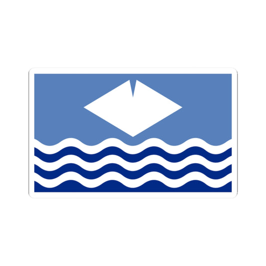 Flag of the Isle of Wight (England) STICKER Vinyl Kiss-Cut Decal