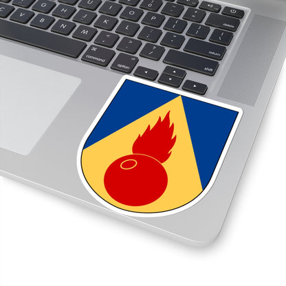 Artilleriregementet 911. kompaniet vapen (Sweden) (Coat of Arms) STICKER Vinyl Kiss-Cut Decal