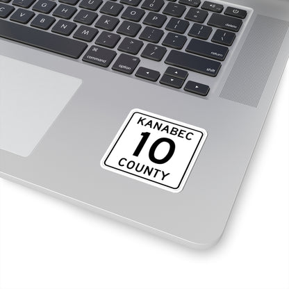 Kanabec County 10 MN (Minnesota) (Road Sign) STICKER Vinyl Kiss-Cut Decal