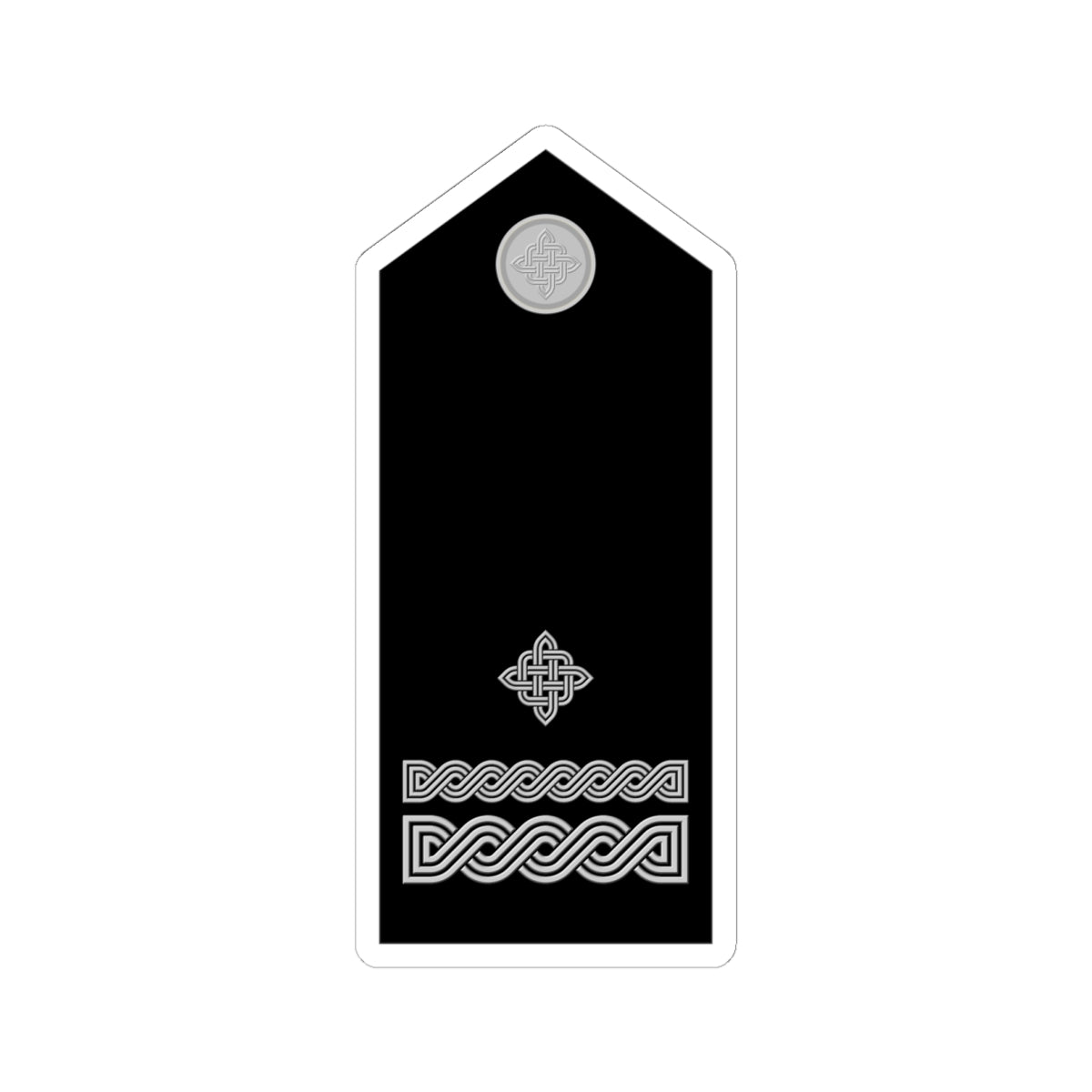 Naramenica svečane odore bojnika HRZ i PZO (Croatia) (Military Rank) STICKER Vinyl Kiss-Cut Decal