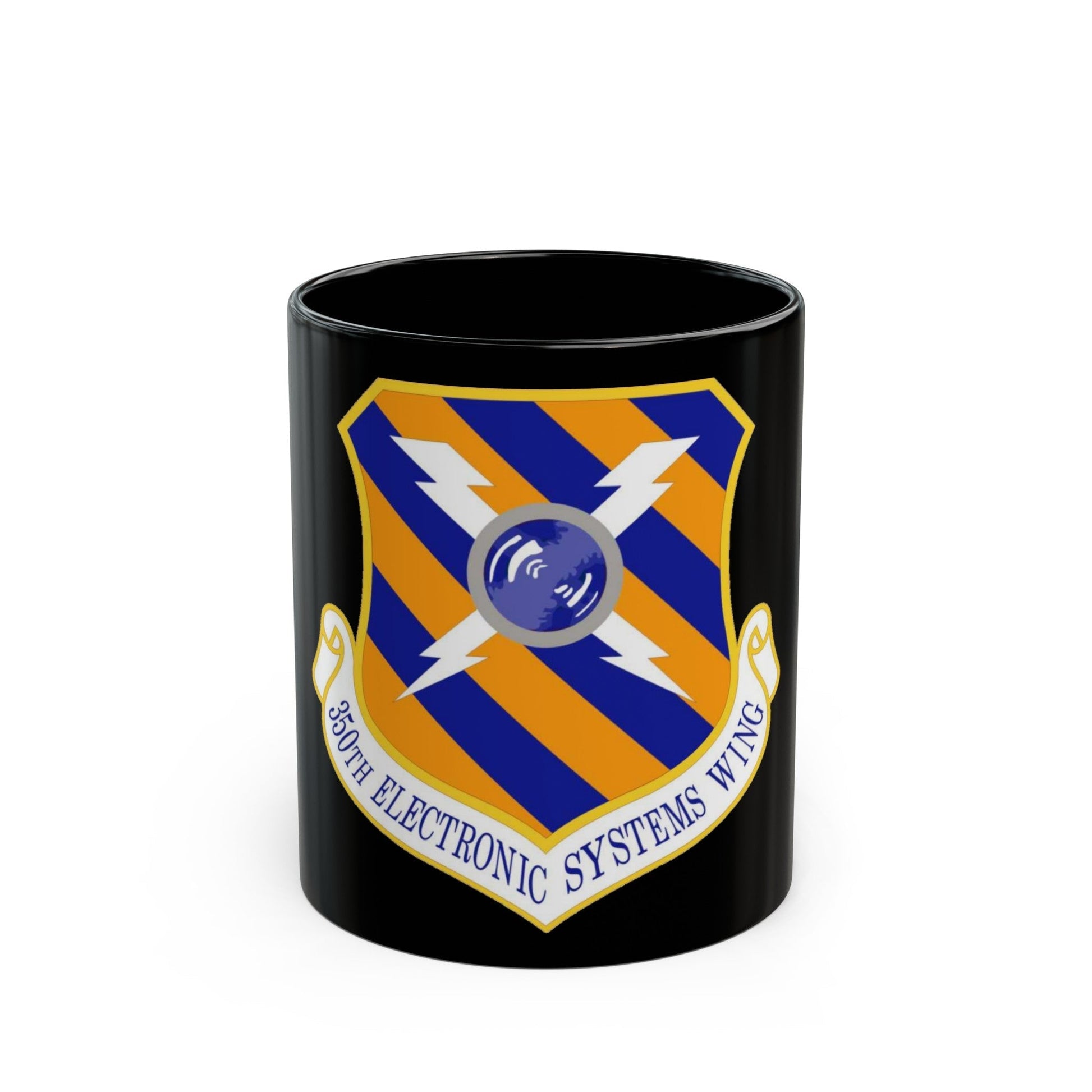 350th Electronic Systems Wing (U.S. Air Force) Black Coffee Mug-11oz-The Sticker Space