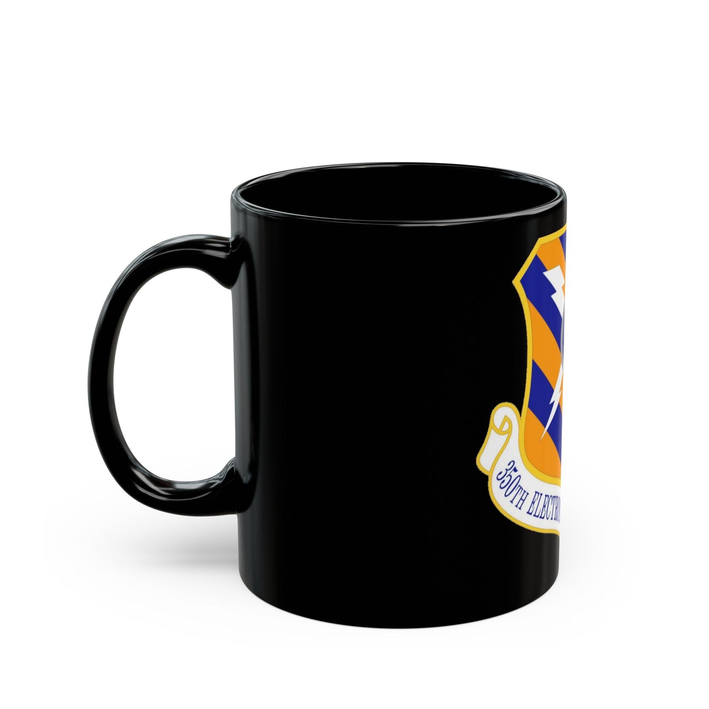 350th Electronic Systems Wing (U.S. Air Force) Black Coffee Mug-The Sticker Space