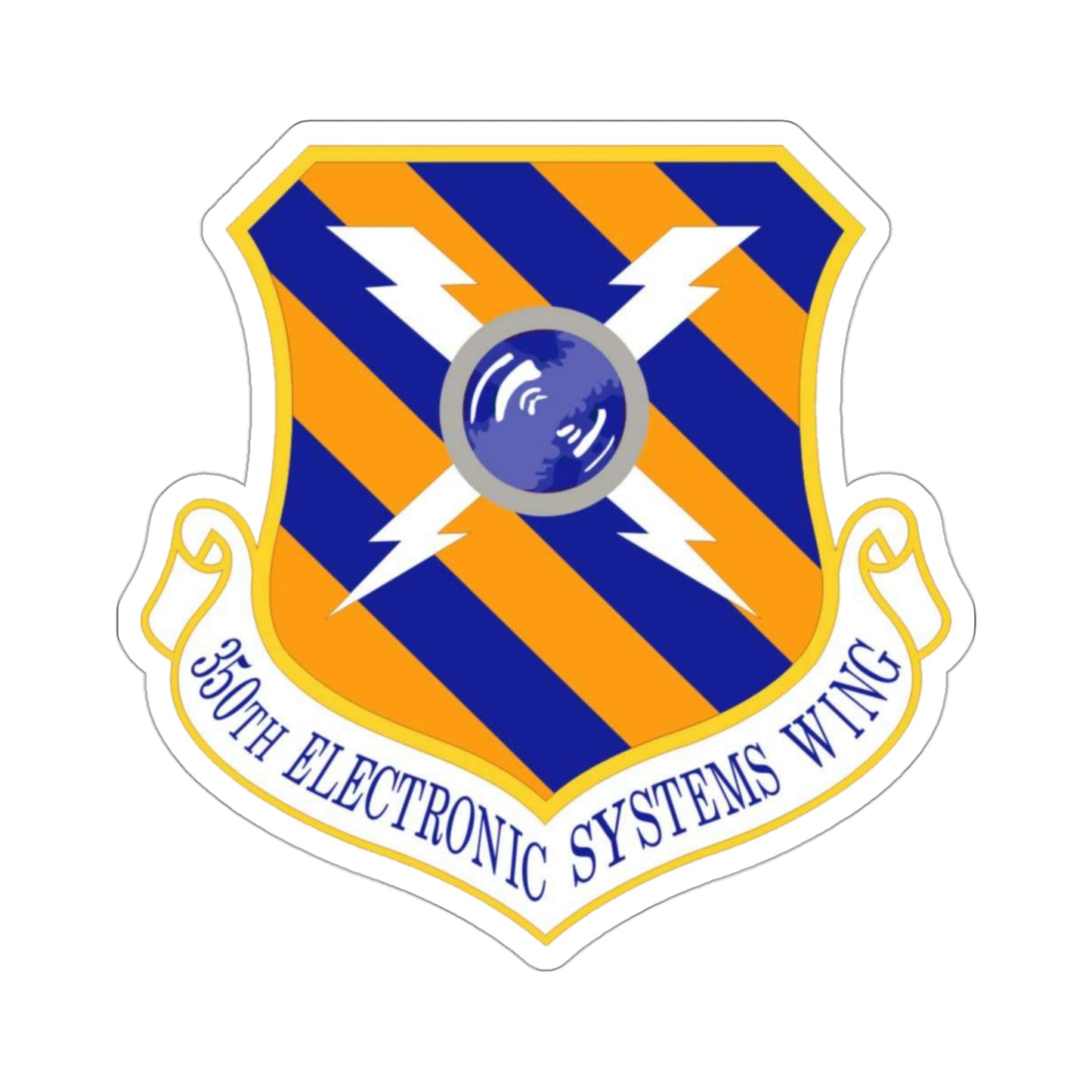 350th Electronic Systems Wing (U.S. Air Force) STICKER Vinyl Die-Cut Decal-3 Inch-The Sticker Space