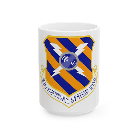 350th Electronic Systems Wing (U.S. Air Force) White Coffee Mug-15oz-The Sticker Space