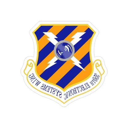 350th Electronic Systems Wing (U.S. Air Force) REVERSE PRINT Transparent Die-Cut STICKER 2 Inch Die-Cut Transparent - The Sticker Space