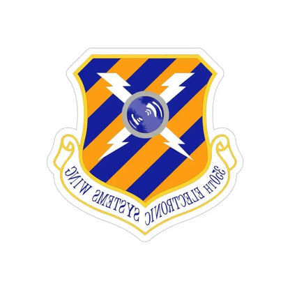 350th Electronic Systems Wing (U.S. Air Force) REVERSE PRINT Transparent Die-Cut STICKER 6 Inch Die-Cut Transparent - The Sticker Space
