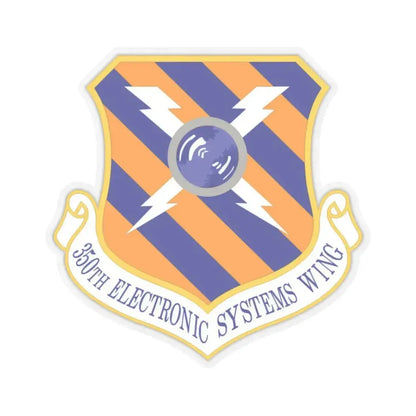 350th Electronic Systems Wing (U.S. Air Force) STICKER Vinyl Kiss-Cut Decal 6 Inch Transparent - The Sticker Space