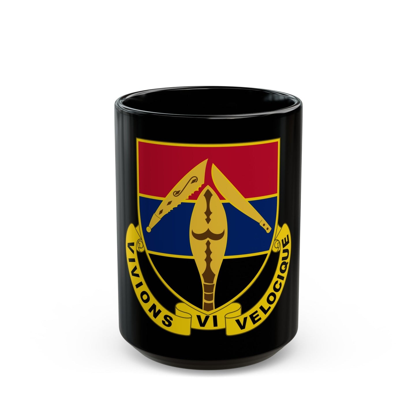 351 Armored Field Artillery Battalion (U.S. Army) Black Coffee Mug-15oz-The Sticker Space