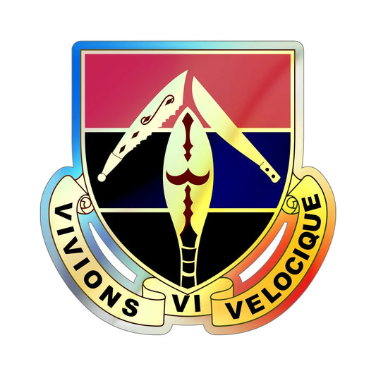 351 Armored Field Artillery Battalion (U.S. Army) Holographic STICKER Die-Cut Vinyl Decal-6 Inch-The Sticker Space