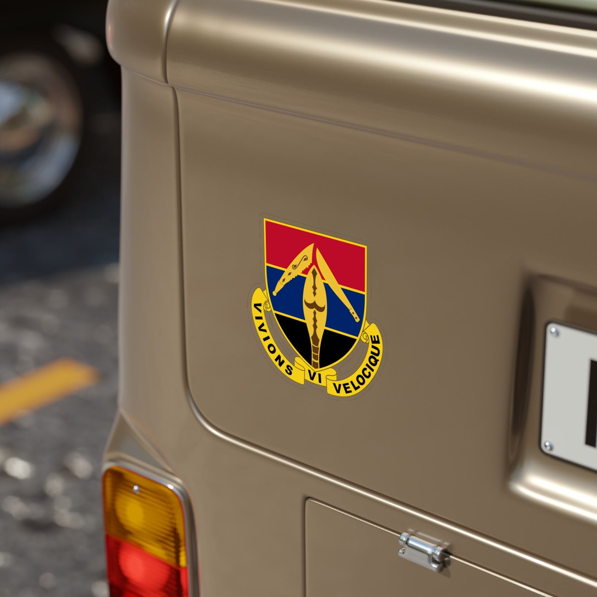 351 Armored Field Artillery Battalion (U.S. Army) Transparent STICKER Die-Cut Vinyl Decal-The Sticker Space