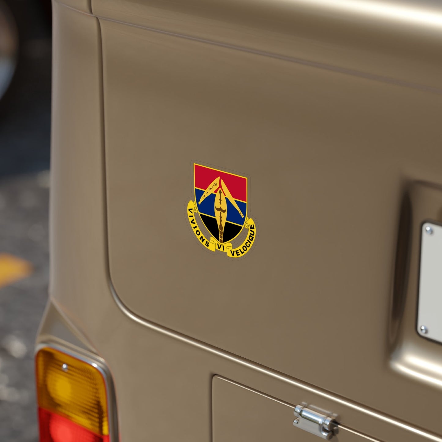 351 Armored Field Artillery Battalion (U.S. Army) Transparent STICKER Die-Cut Vinyl Decal-The Sticker Space