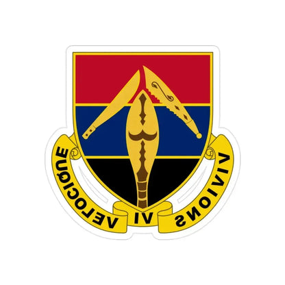 351 Armored Field Artillery Battalion (U.S. Army) REVERSE PRINT Transparent Die-Cut STICKER - The Sticker Space