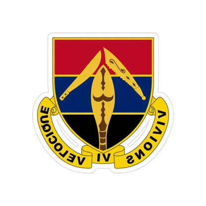 351 Armored Field Artillery Battalion (U.S. Army) REVERSE PRINT Transparent Die-Cut STICKER - The Sticker Space
