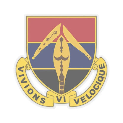 351 Armored Field Artillery Battalion (U.S. Army) STICKER Vinyl Kiss-Cut Decal 6 Inch Transparent - The Sticker Space