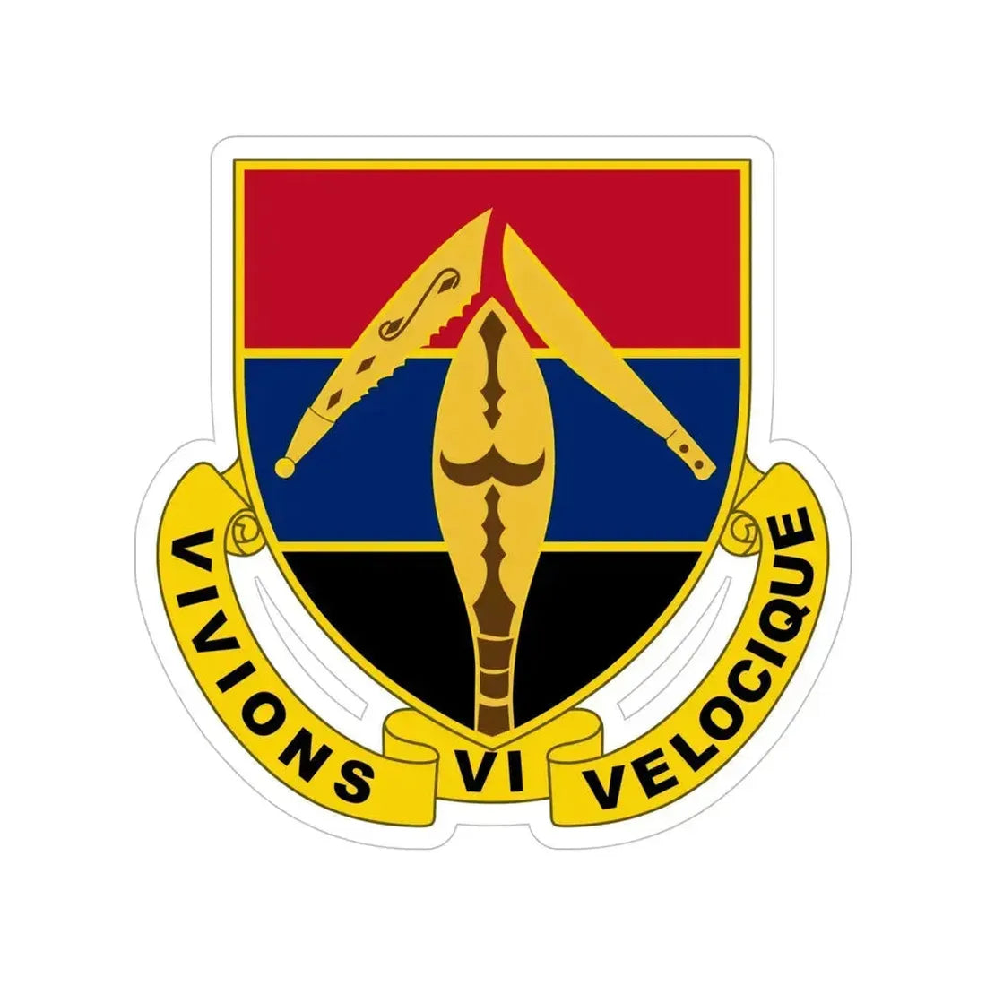 351 Armored Field Artillery Battalion (U.S. Army) Transparent STICKER Die-Cut Vinyl Decal 5 Inch - The Sticker Space