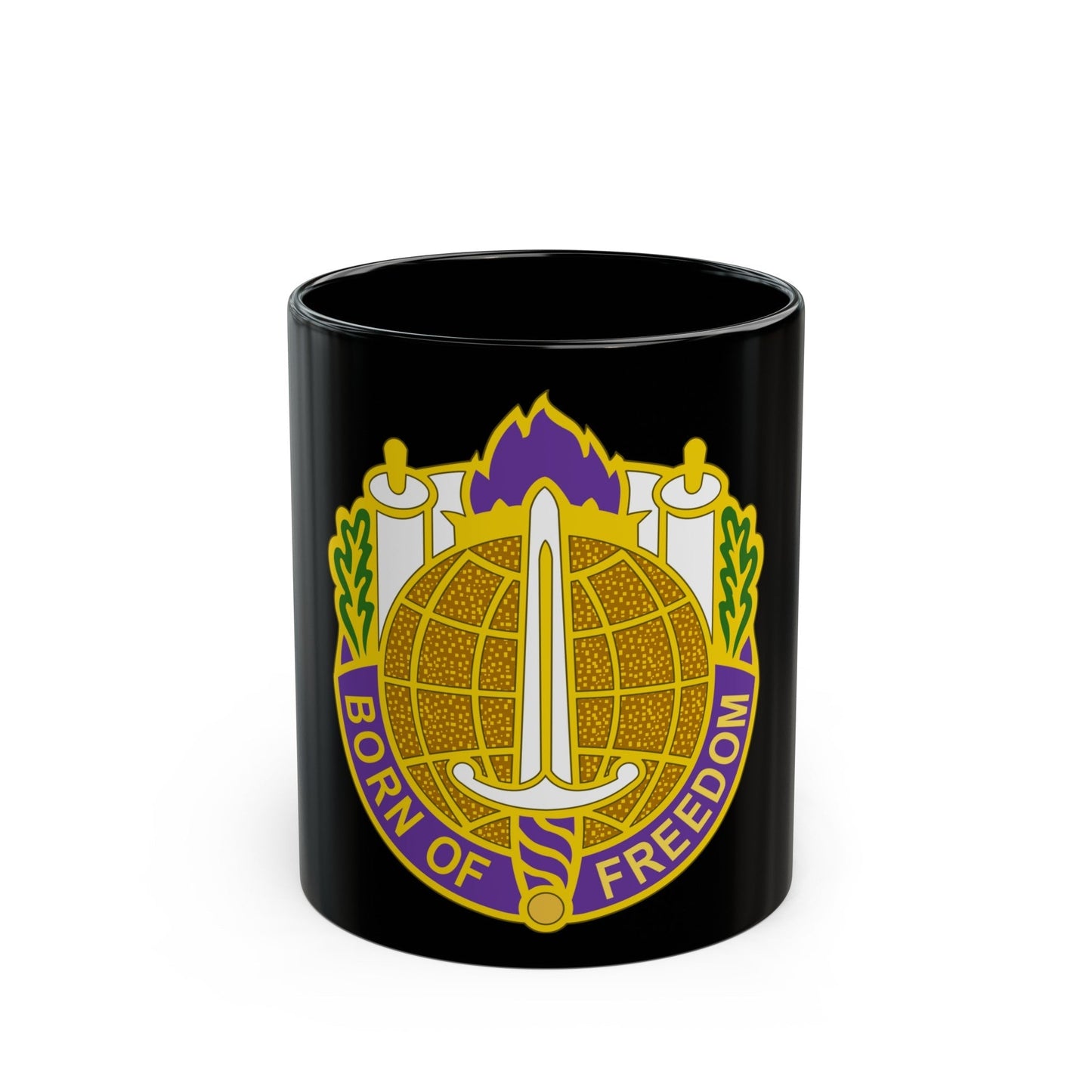 351 Civil Affairs Command 2 (U.S. Army) Black Coffee Mug-11oz-The Sticker Space