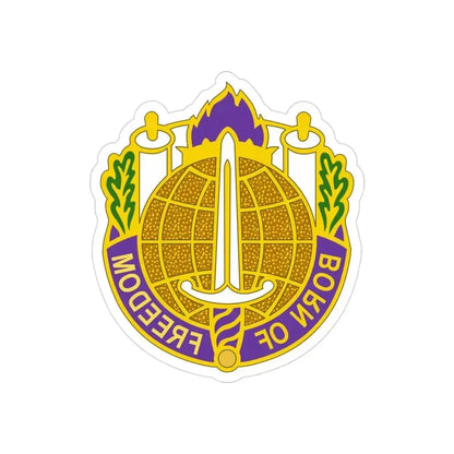 351 Civil Affairs Command 2 (U.S. Army) REVERSE PRINT Transparent Die-Cut STICKER 3 Inch Die-Cut Transparent - The Sticker Space