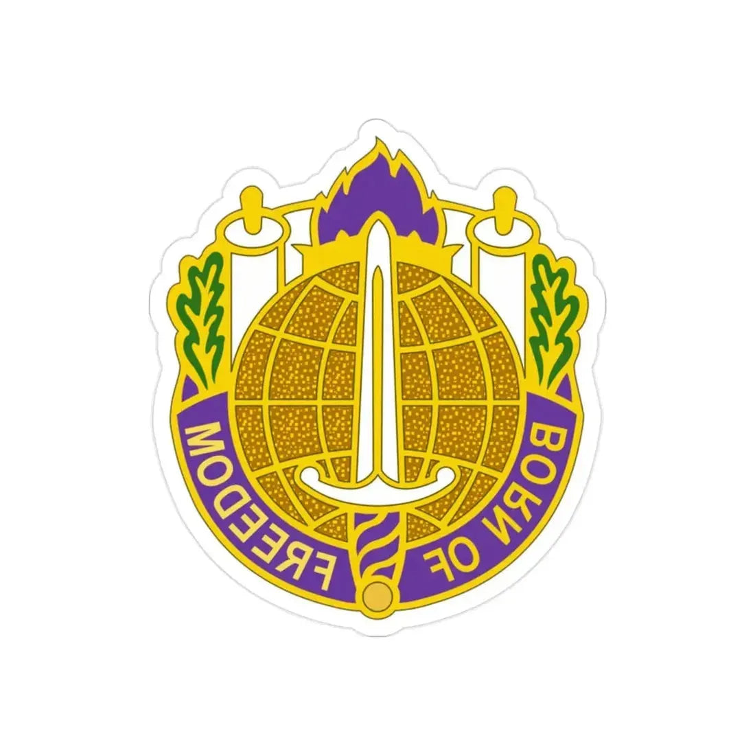 351 Civil Affairs Command 2 (U.S. Army) REVERSE PRINT Transparent Die-Cut STICKER - The Sticker Space