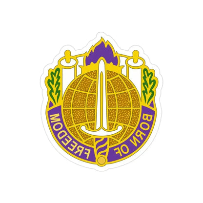 351 Civil Affairs Command 2 (U.S. Army) REVERSE PRINT Transparent Die-Cut STICKER - The Sticker Space