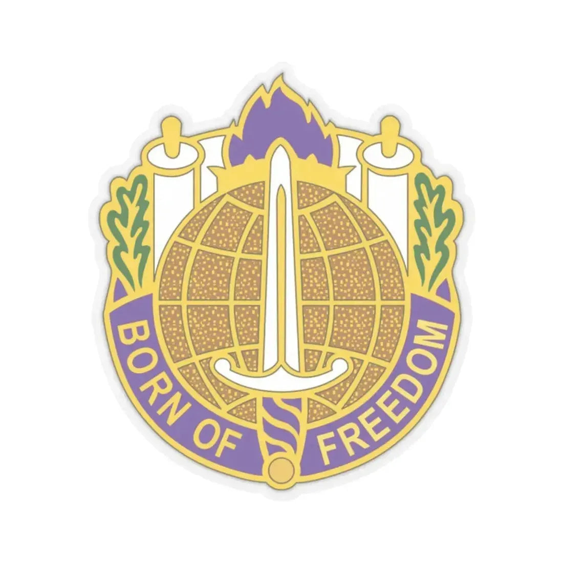 351 Civil Affairs Command 2 (U.S. Army) STICKER Vinyl Kiss-Cut Decal 2 Inch Transparent - The Sticker Space