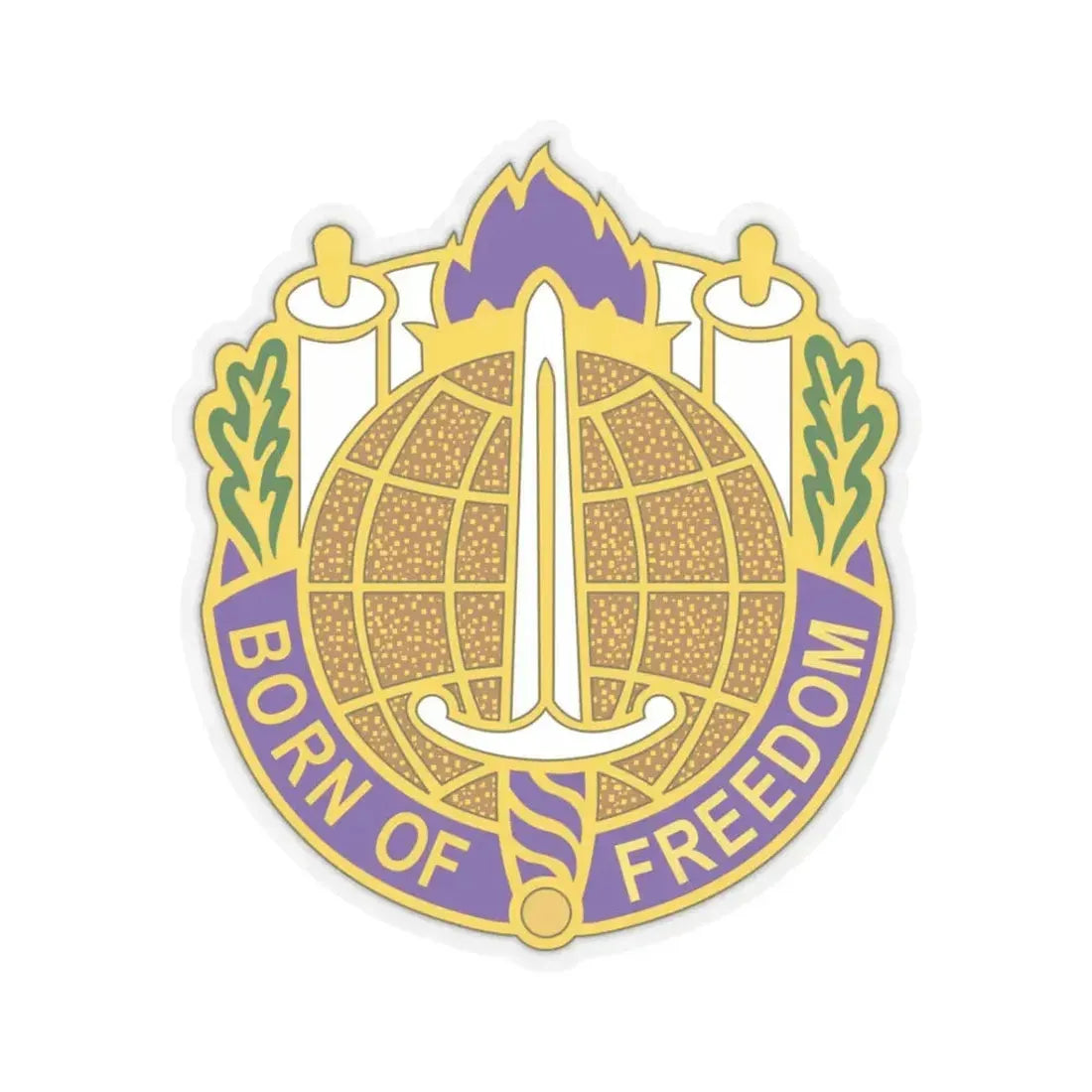 351 Civil Affairs Command 2 (U.S. Army) STICKER Vinyl Kiss-Cut Decal 3 Inch Transparent - The Sticker Space