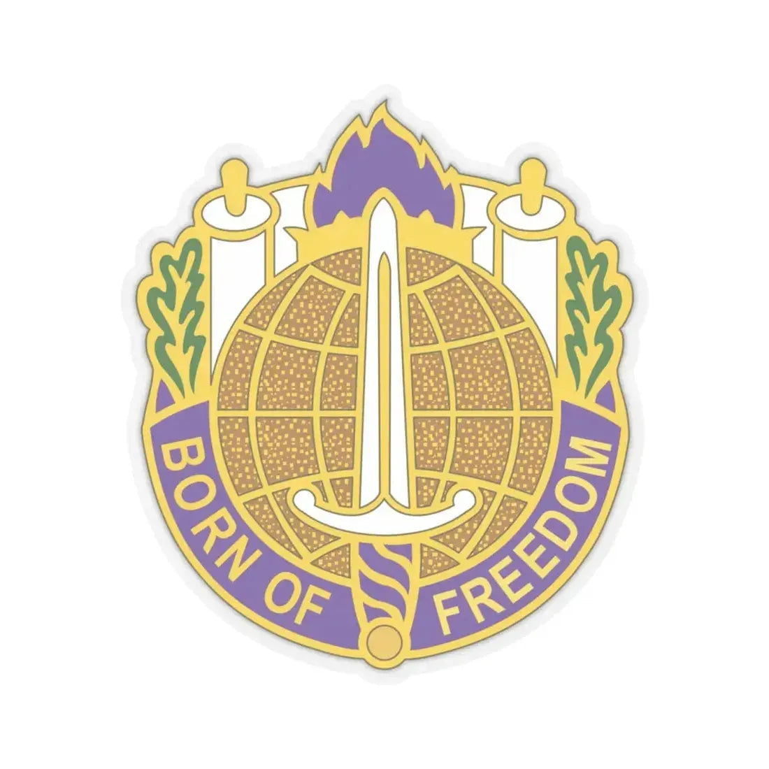 351 Civil Affairs Command 2 (U.S. Army) STICKER Vinyl Kiss-Cut Decal 4 Inch Transparent - The Sticker Space