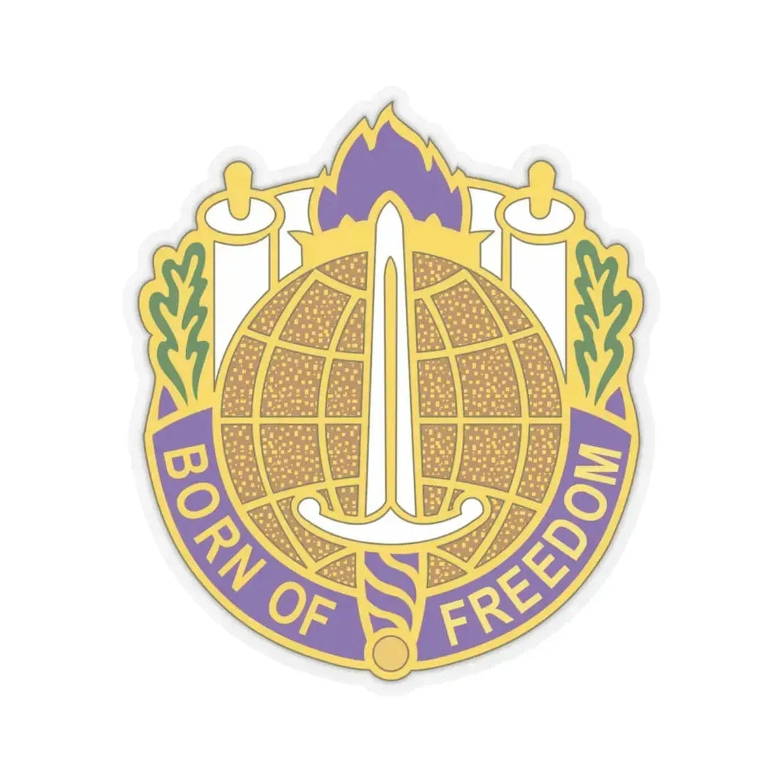 351 Civil Affairs Command 2 (U.S. Army) STICKER Vinyl Kiss-Cut Decal 6 Inch Transparent - The Sticker Space