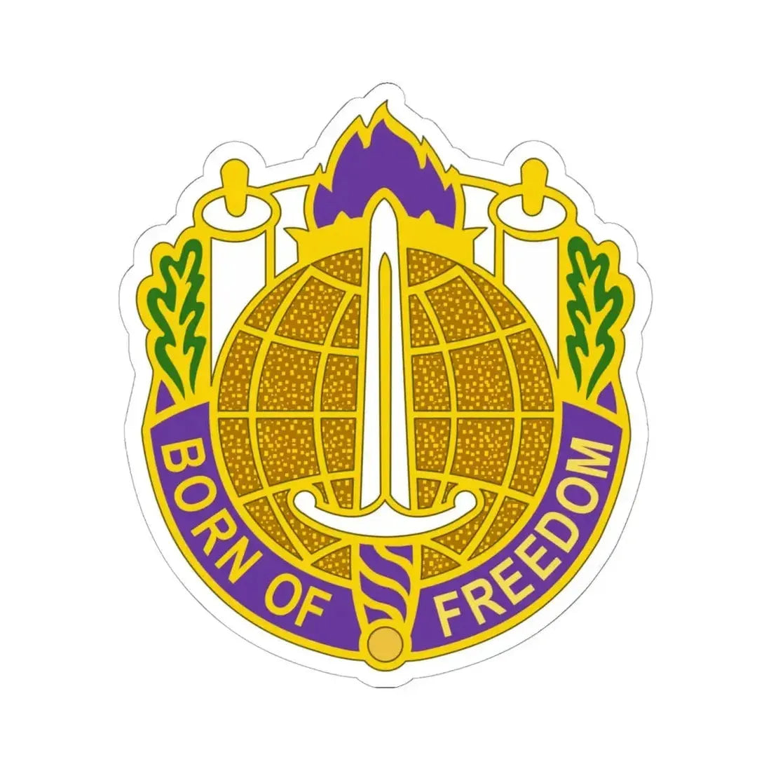 351 Civil Affairs Command 2 (U.S. Army) STICKER Vinyl Kiss-Cut Decal 6 Inch White - The Sticker Space