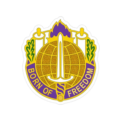 351 Civil Affairs Command 2 (U.S. Army) Transparent STICKER Die-Cut Vinyl Decal 2 Inch - The Sticker Space