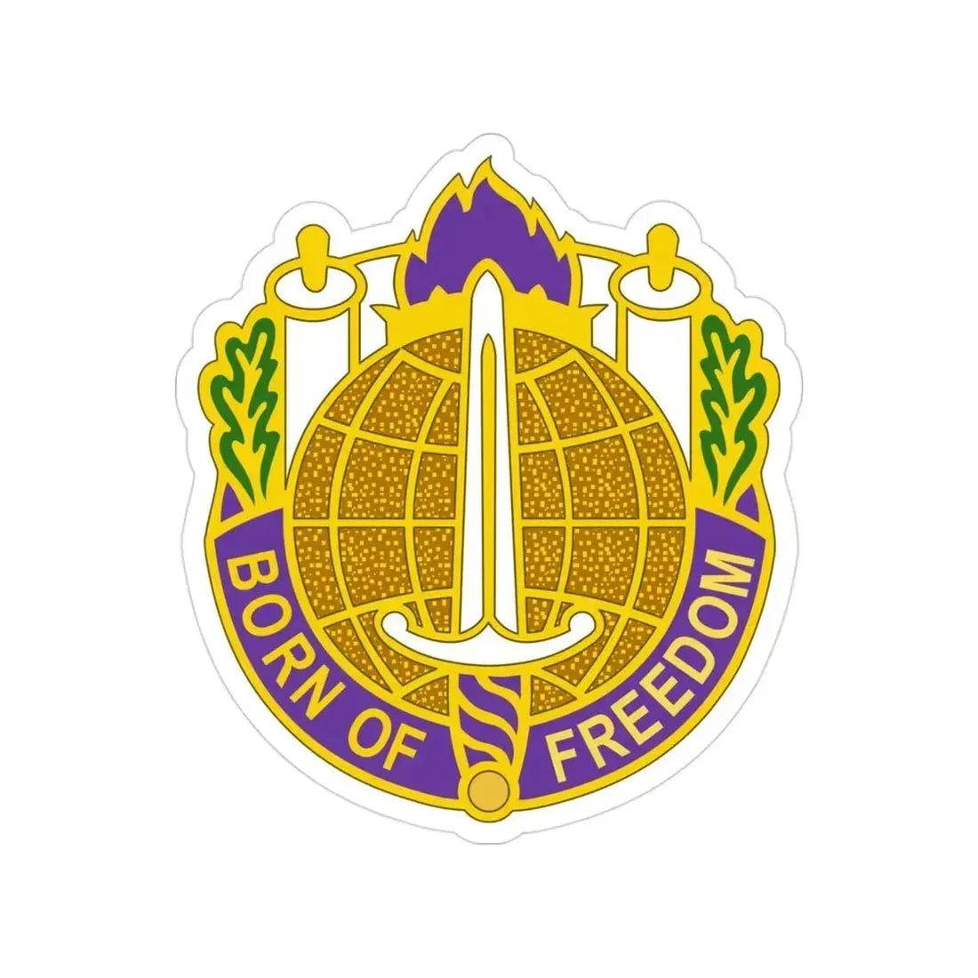 351 Civil Affairs Command 2 (U.S. Army) Transparent STICKER Die-Cut Vinyl Decal 3 Inch - The Sticker Space