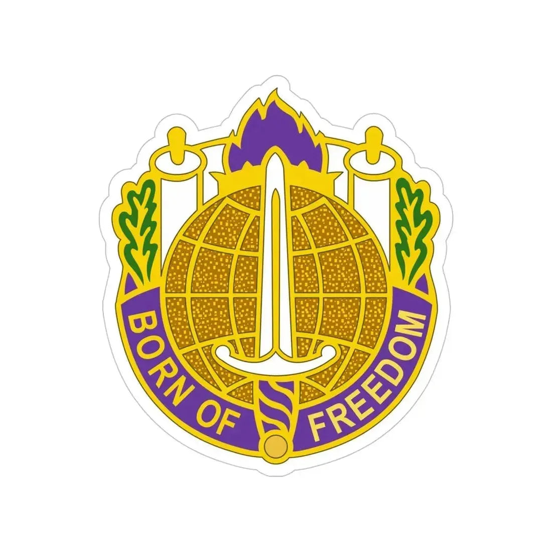 351 Civil Affairs Command 2 (U.S. Army) Transparent STICKER Die-Cut Vinyl Decal 5 Inch - The Sticker Space