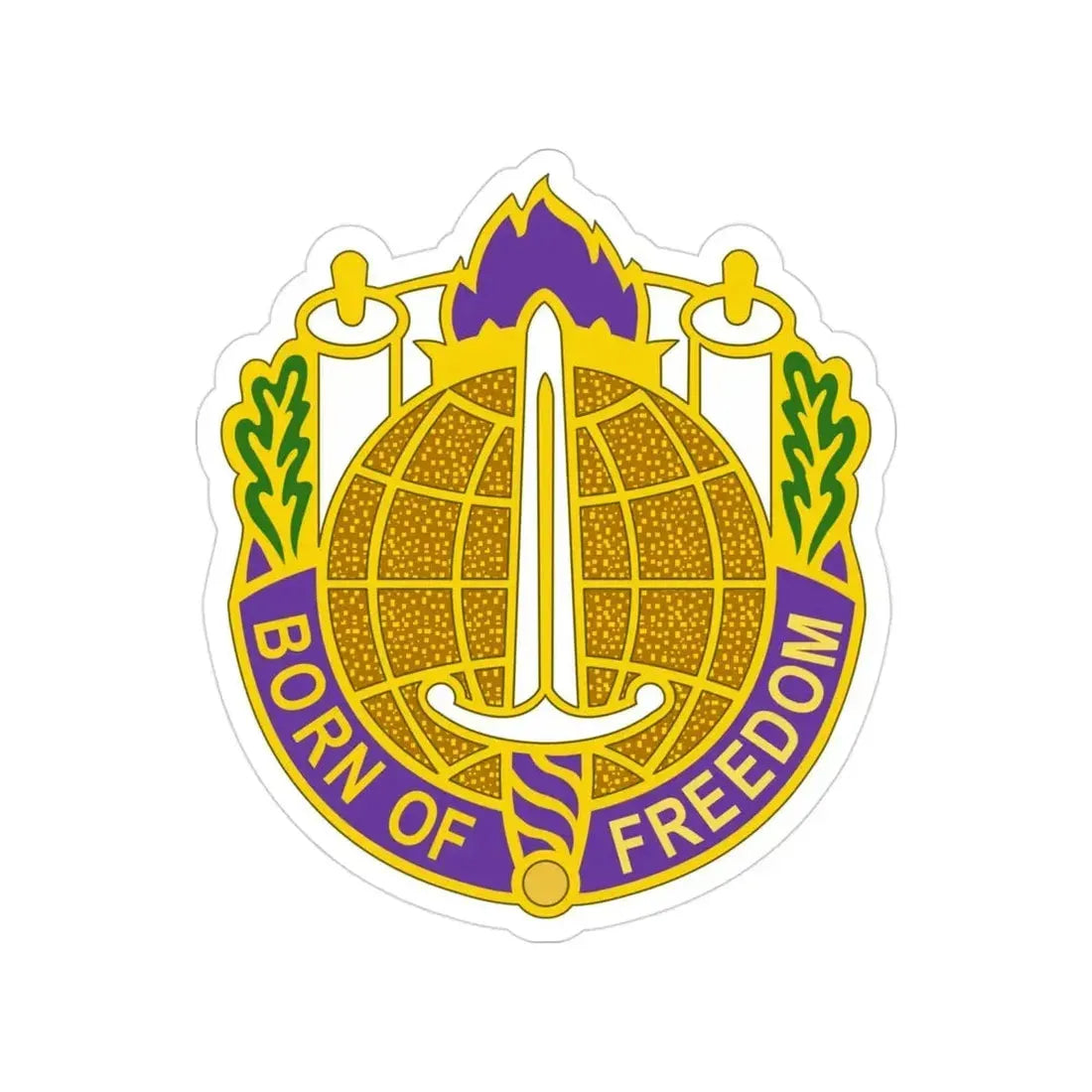 351 Civil Affairs Command 2 (U.S. Army) Transparent STICKER Die-Cut Vinyl Decal - The Sticker Space