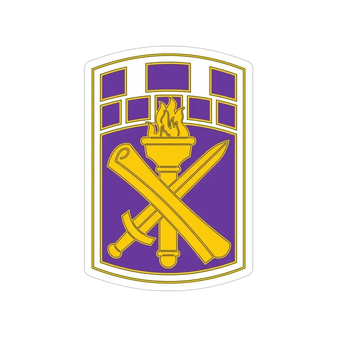 351 Civil Affairs Command 3 (U.S. Army) Transparent STICKER Die-Cut Vinyl Decal 6 Inch - The Sticker Space