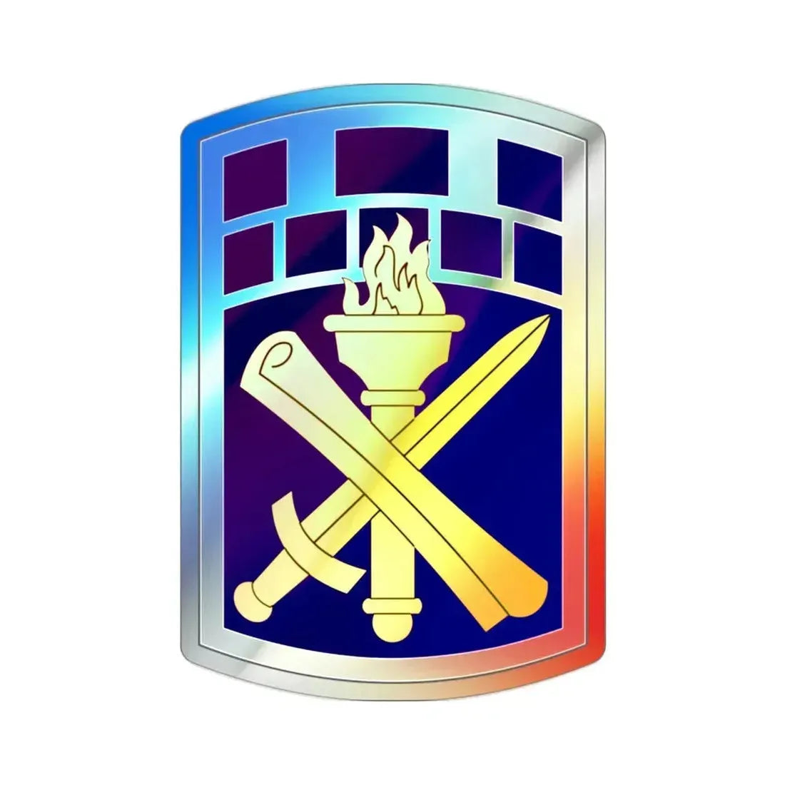 351 Civil Affairs Command (U.S. Army) Holographic STICKER Die-Cut Vinyl Decal - The Sticker Space