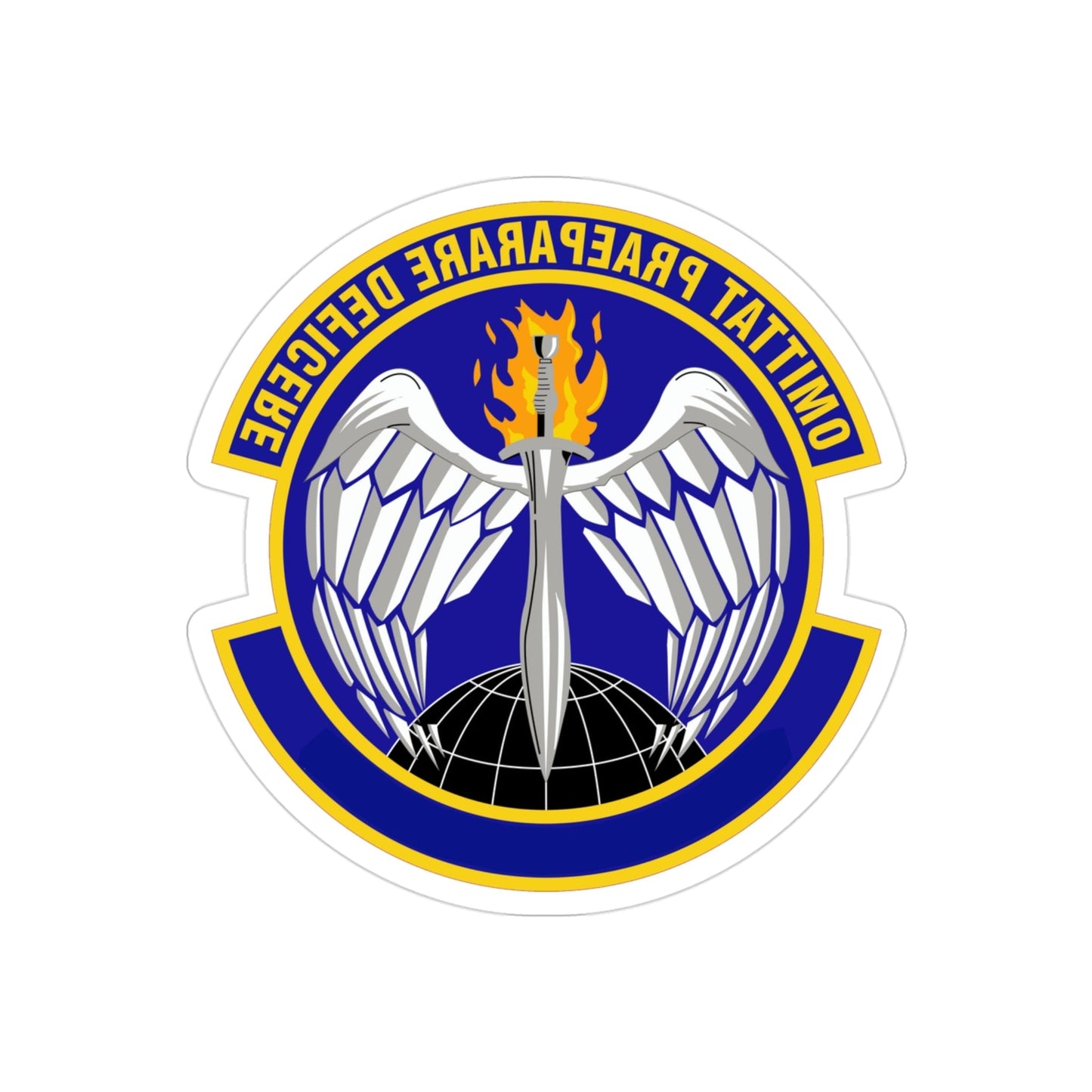 351 Special Warfare Training Squadron AETC (U.S. Air Force) REVERSE PRINT Transparent STICKER-3 Inch-The Sticker Space