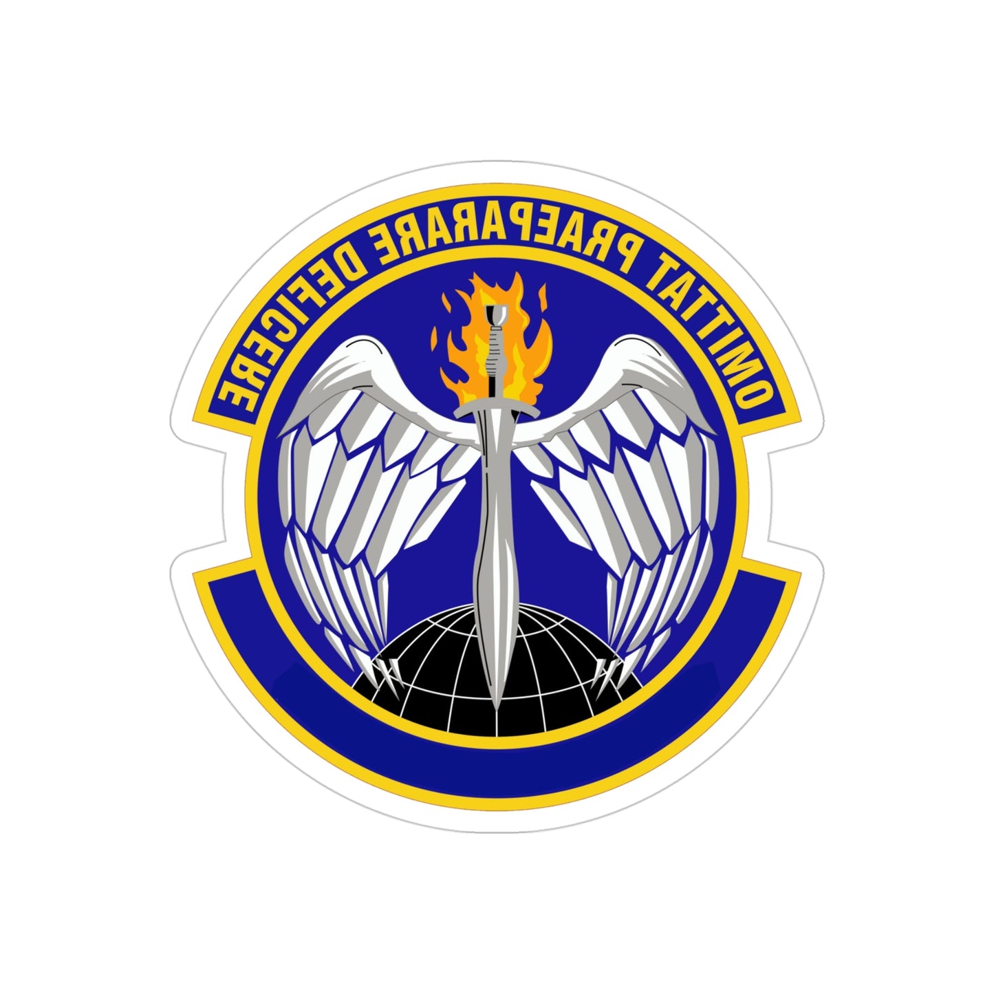 351 Special Warfare Training Squadron AETC (U.S. Air Force) REVERSE PRINT Transparent STICKER-4 Inch-The Sticker Space