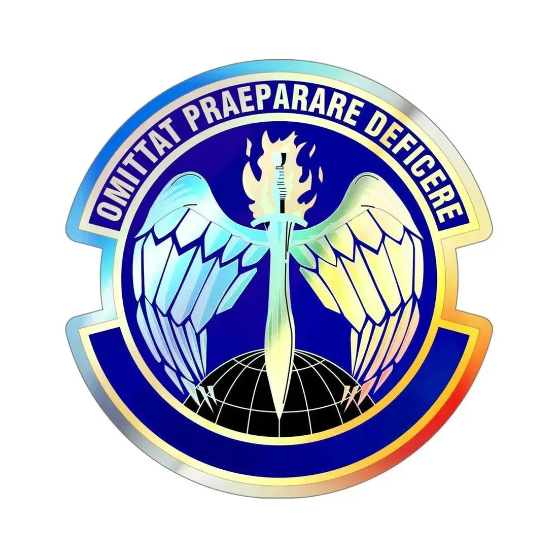 351 Special Warfare Training Squadron AETC (U.S. Air Force) Holographic STICKER Die-Cut Vinyl Decal 5 Inch Holographic - The Sticker Space
