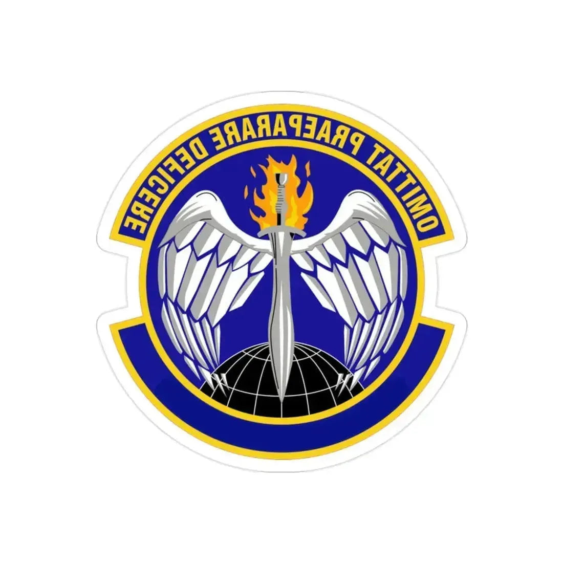 351 Special Warfare Training Squadron AETC (U.S. Air Force) REVERSE PRINT Transparent Die-Cut STICKER 2 Inch Die-Cut Transparent - The Sticker Space