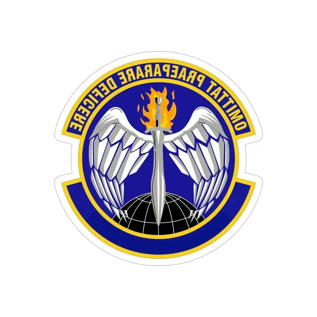 351 Special Warfare Training Squadron AETC (U.S. Air Force) REVERSE PRINT Transparent Die-Cut STICKER 6 Inch Die-Cut Transparent - The Sticker Space