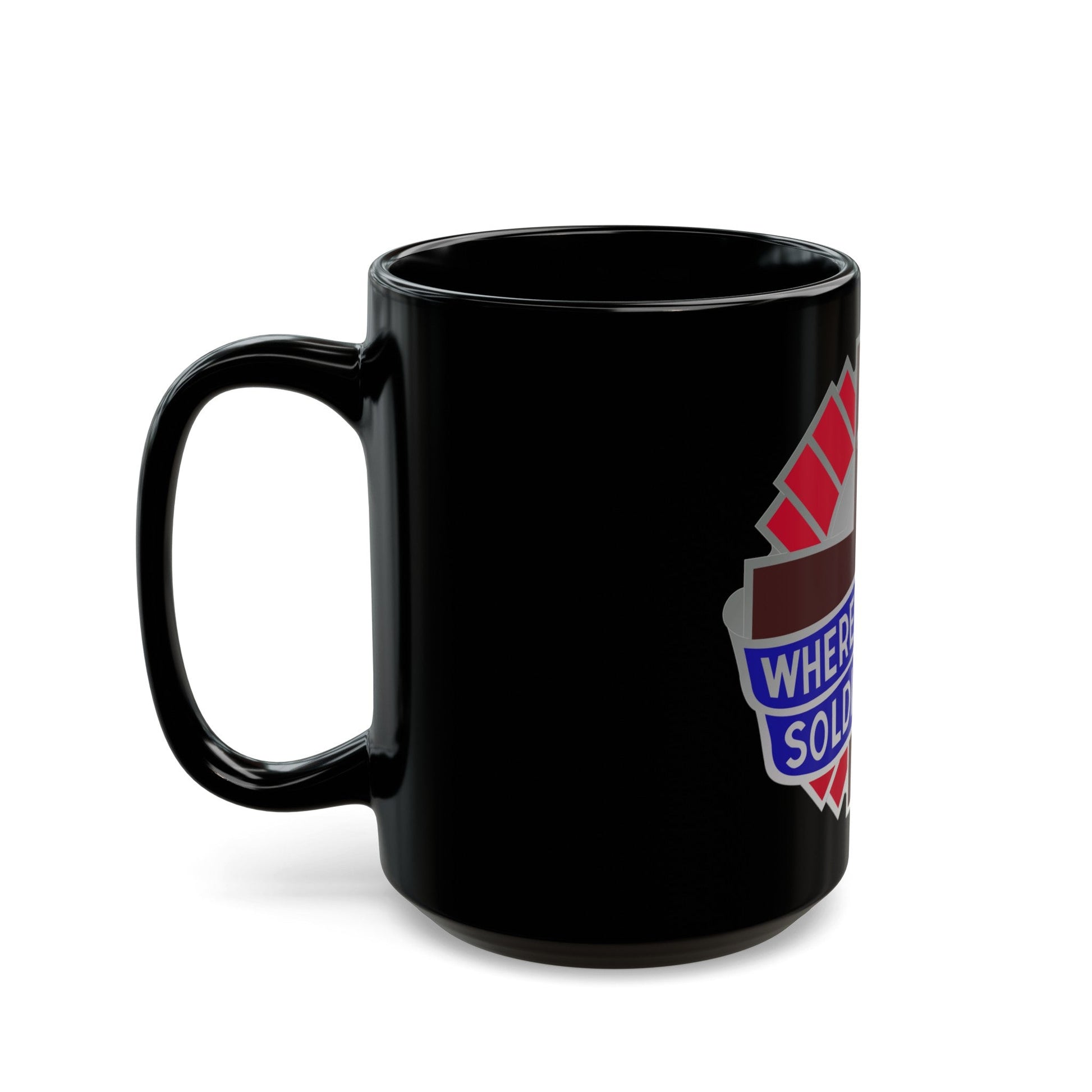 351 Surgical Hospital (U.S. Army) Black Coffee Mug-The Sticker Space