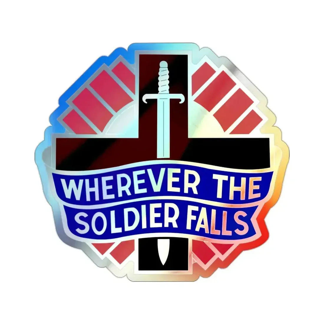 351 Surgical Hospital (U.S. Army) Holographic STICKER Die-Cut Vinyl Decal 2 Inch Holographic - The Sticker Space