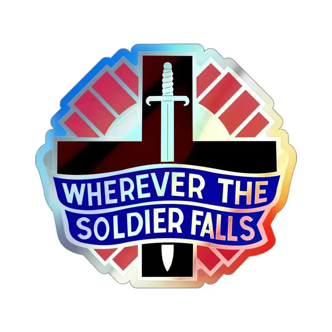 351 Surgical Hospital (U.S. Army) Holographic STICKER Die-Cut Vinyl Decal 3 Inch Holographic - The Sticker Space