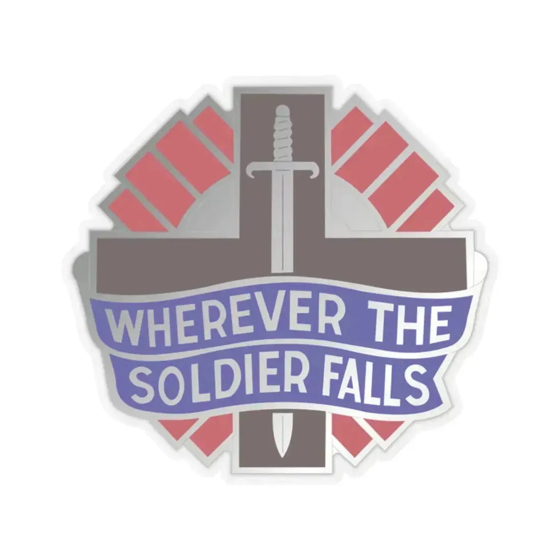 351 Surgical Hospital (U.S. Army) STICKER Vinyl Kiss-Cut Decal 2 Inch Transparent - The Sticker Space