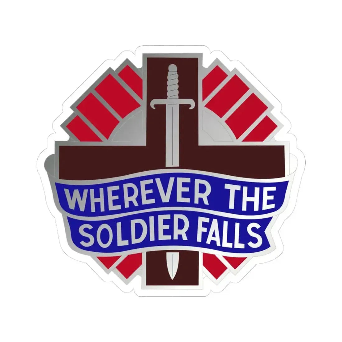 351 Surgical Hospital (U.S. Army) STICKER Vinyl Kiss-Cut Decal 3 Inch White - The Sticker Space