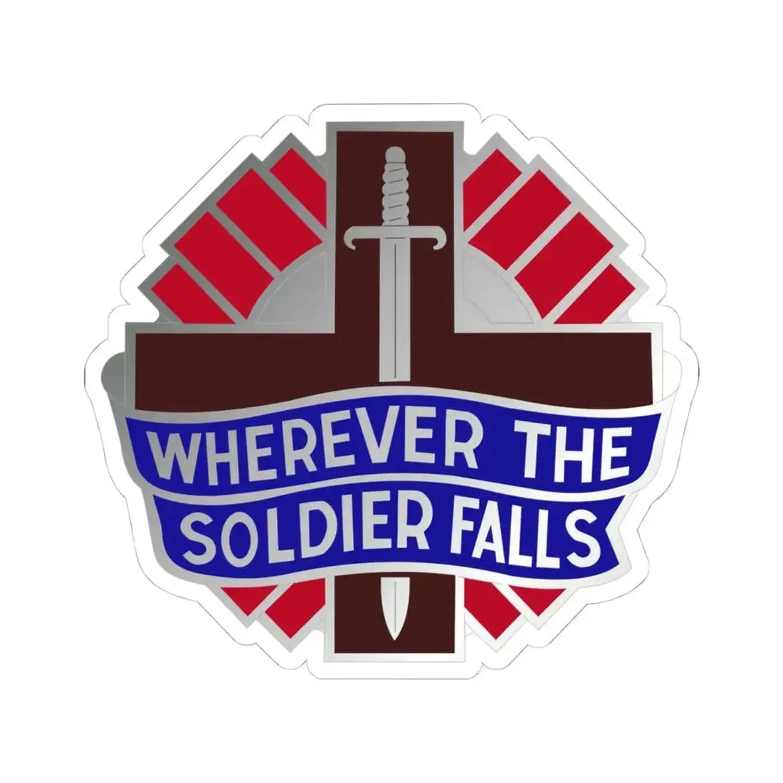 351 Surgical Hospital (U.S. Army) STICKER Vinyl Kiss-Cut Decal 4 Inch White - The Sticker Space