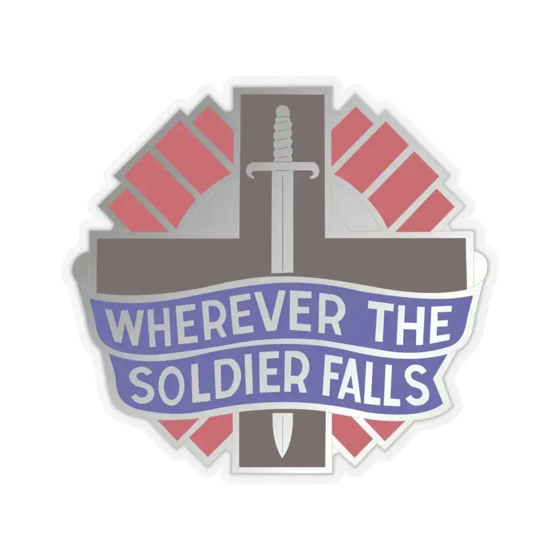 351 Surgical Hospital (U.S. Army) STICKER Vinyl Kiss-Cut Decal 6 Inch Transparent - The Sticker Space